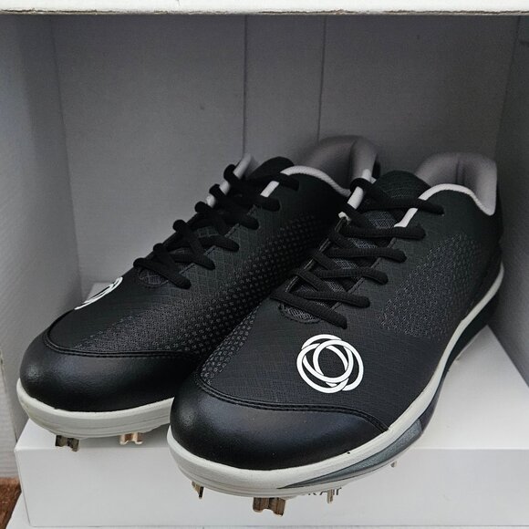 Athalonz G-Force Baseball Cleats Mens Black 12.5 Shoes With Metal Cleats NIB - Picture 2 of 11